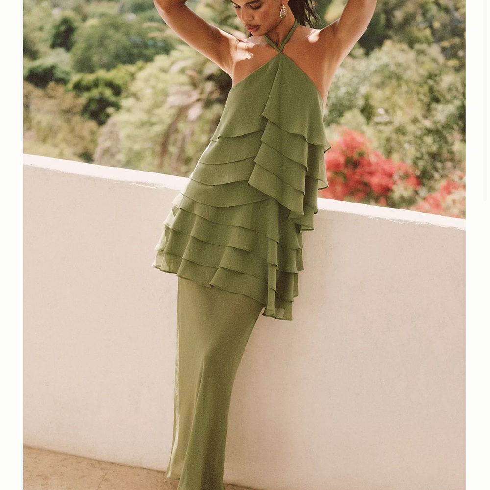 Third form green gaia dress